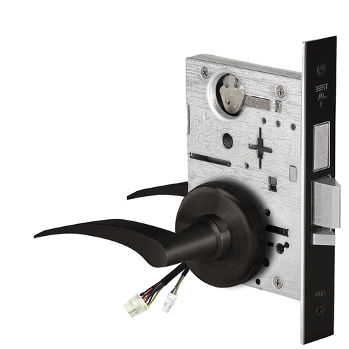 Electric Mortise Lock Flat Black Coated