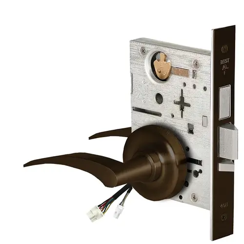 Electric Mortise Lock Dark Bronze Painted