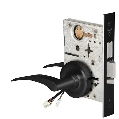 Electric Mortise Lock Flat Black Coated