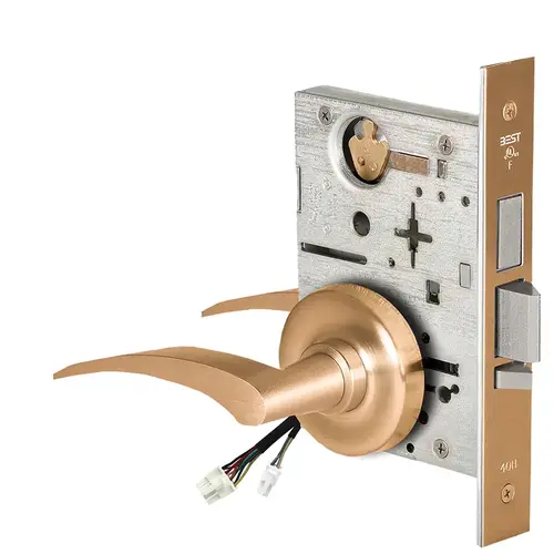 Electric Mortise Lock Satin Bronze Clear Coated