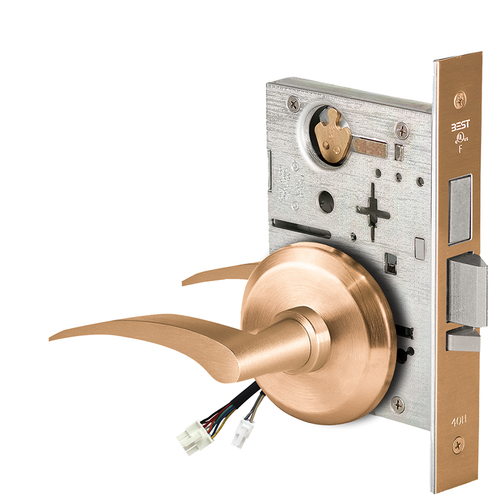 Electric Mortise Lock Satin Bronze Clear Coated