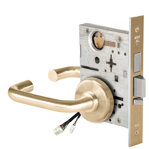 Electric Mortise Lock Satin Brass