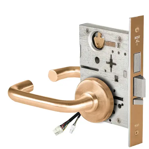 Electric Mortise Lock Satin Bronze Clear Coated