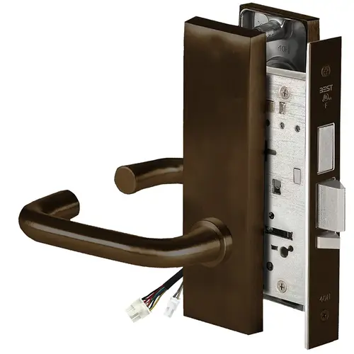 Electric Mortise Lock Dark Bronze Painted