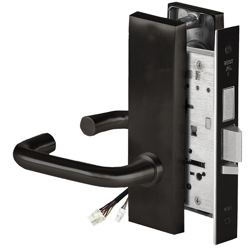 Electric Mortise Lock Flat Black Coated