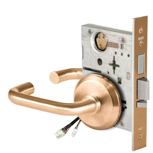 Electric Mortise Lock Satin Bronze Clear Coated