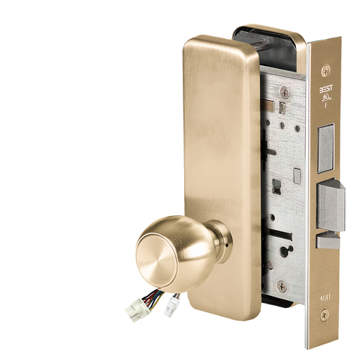 Electric Mortise Lock Satin Brass