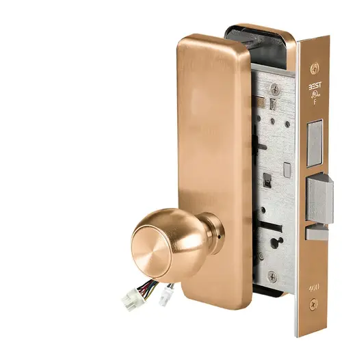 Electric Mortise Lock Satin Bronze Clear Coated