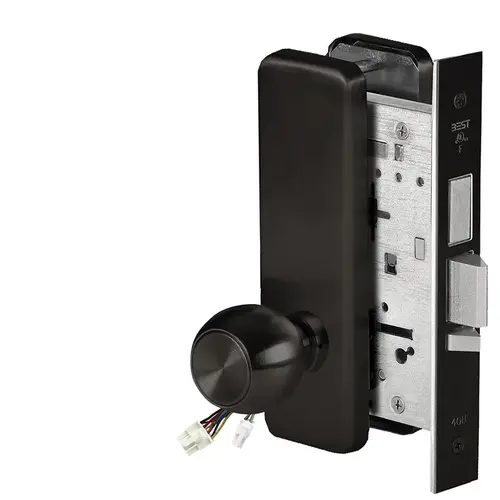 Electric Mortise Lock Flat Black Coated