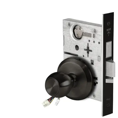 Electric Mortise Lock Flat Black Coated