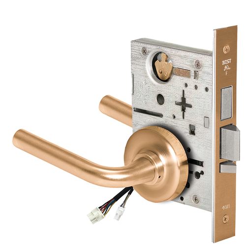 Electric Mortise Lock Satin Bronze Clear Coated