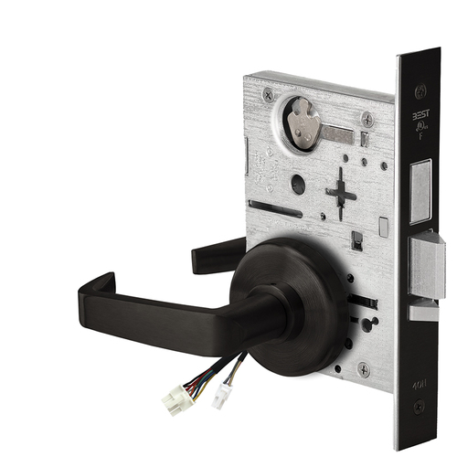 Electric Mortise Lock Flat Black Coated