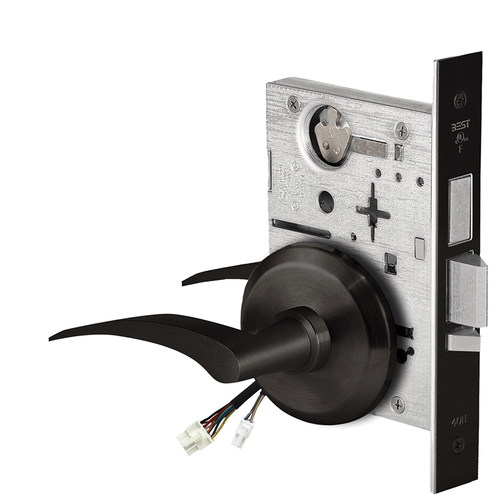 Electric Mortise Lock Flat Black Coated