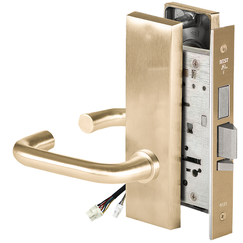 Electric Mortise Lock Satin Brass