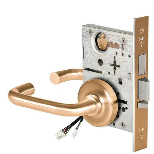 Electric Mortise Lock Satin Bronze Clear Coated