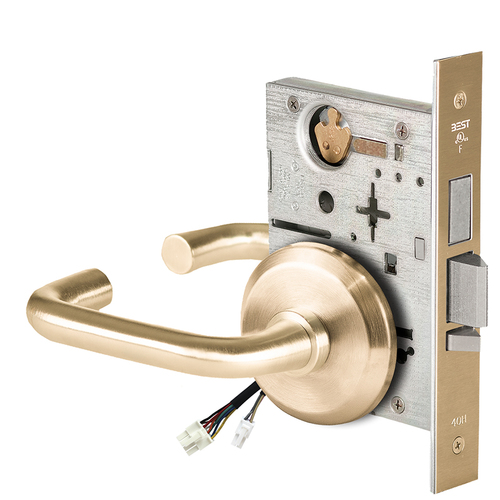 Electric Mortise Lock Satin Brass