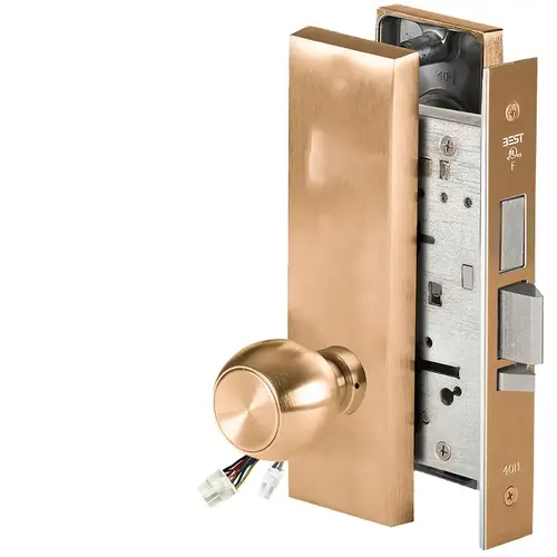 Electric Mortise Lock Satin Bronze Clear Coated