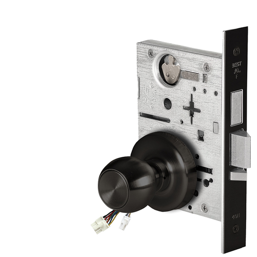 Electric Mortise Lock Flat Black Coated