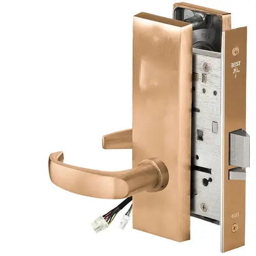 Electric Mortise Lock Satin Bronze Clear Coated