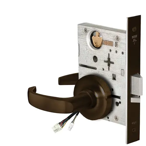 Electric Mortise Lock Dark Oxidized Satin Bronze Oil Rubbed