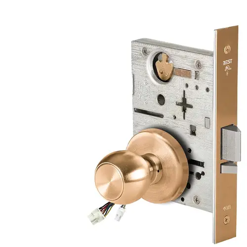 Electric Mortise Lock Satin Bronze Clear Coated