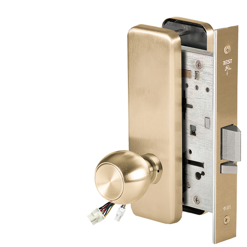 Electric Mortise Lock Satin Brass