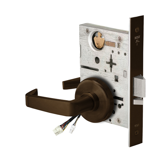 Electric Mortise Lock Dark Bronze Painted