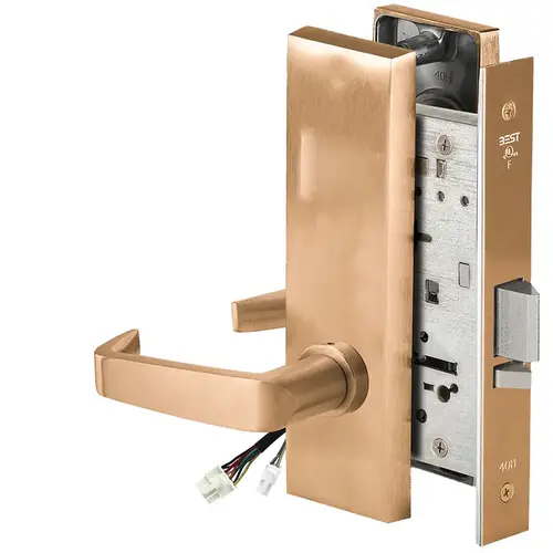 Electric Mortise Lock Satin Bronze Clear Coated