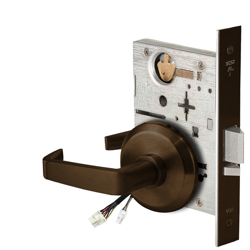 Electric Mortise Lock Dark Bronze Painted