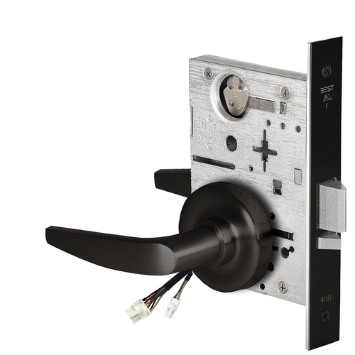 Electric Mortise Lock Flat Black Coated