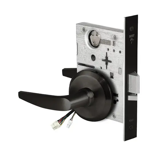 Electric Mortise Lock Flat Black Coated