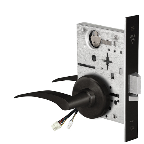 Electric Mortise Lock Flat Black Coated