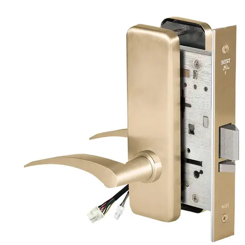 Electric Mortise Lock Satin Brass