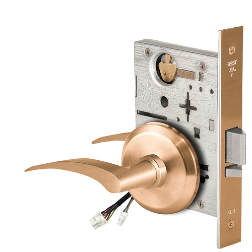 Electric Mortise Lock Satin Bronze Clear Coated
