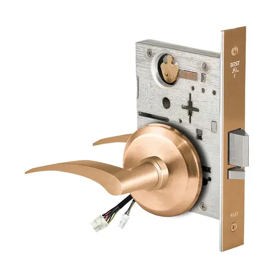 Electric Mortise Lock Satin Bronze Clear Coated