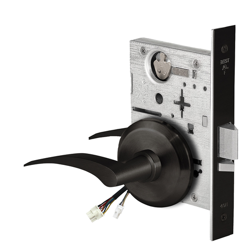 Electric Mortise Lock Flat Black Coated