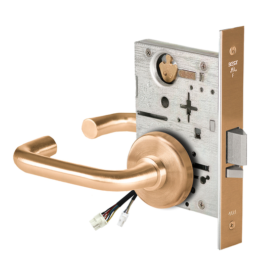 Electric Mortise Lock Satin Bronze Clear Coated