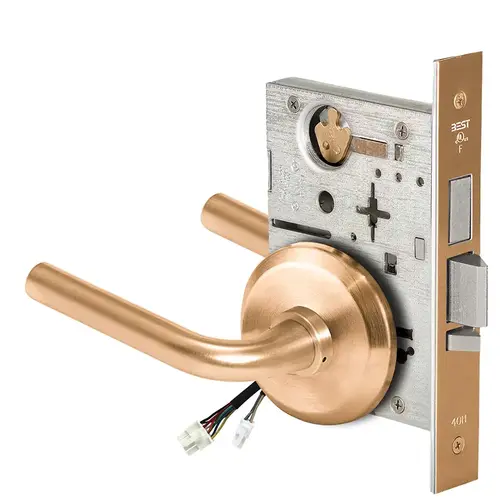 Electric Mortise Lock Satin Bronze Clear Coated