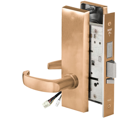 Electric Mortise Lock Satin Bronze Clear Coated