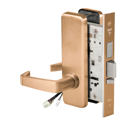 Electric Mortise Lock Satin Bronze Clear Coated