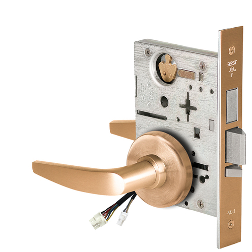 Electric Mortise Lock Satin Bronze Clear Coated