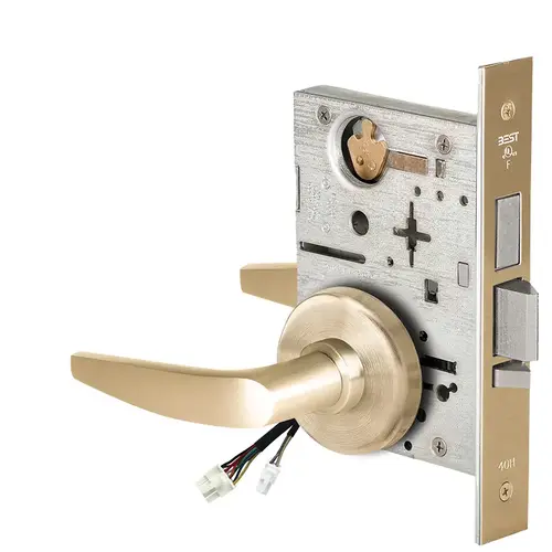 Electric Mortise Lock Satin Brass