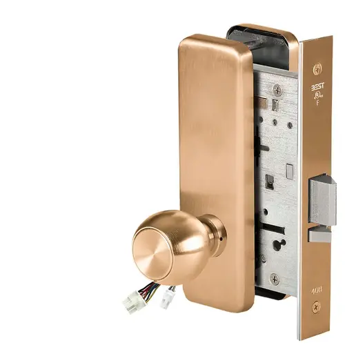 Electric Mortise Lock Satin Bronze Clear Coated