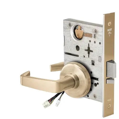 Electric Mortise Lock Satin Brass