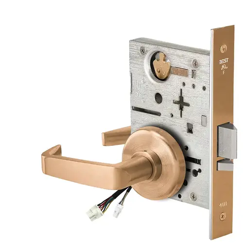 Electric Mortise Lock Satin Bronze Clear Coated