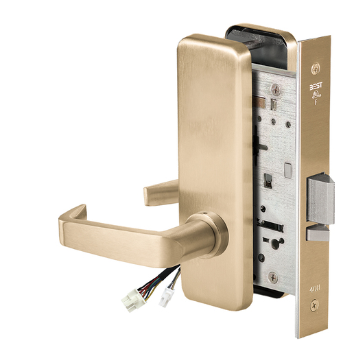 Electric Mortise Lock Satin Brass