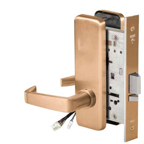 Electric Mortise Lock Satin Bronze Clear Coated