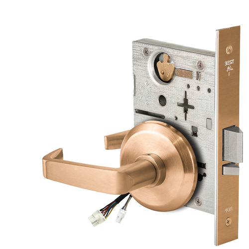 Electric Mortise Lock Satin Bronze Clear Coated