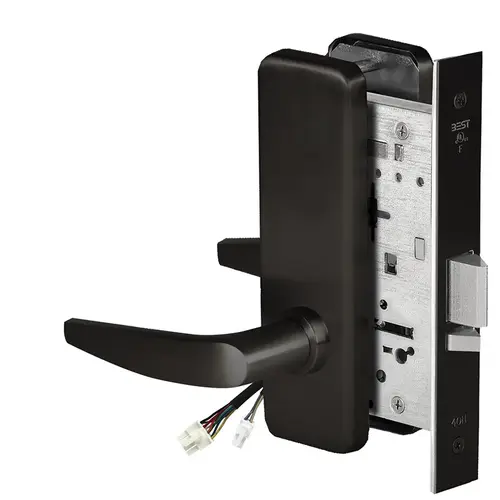 Electric Mortise Lock Flat Black Coated