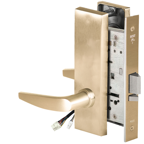 Electric Mortise Lock Satin Brass